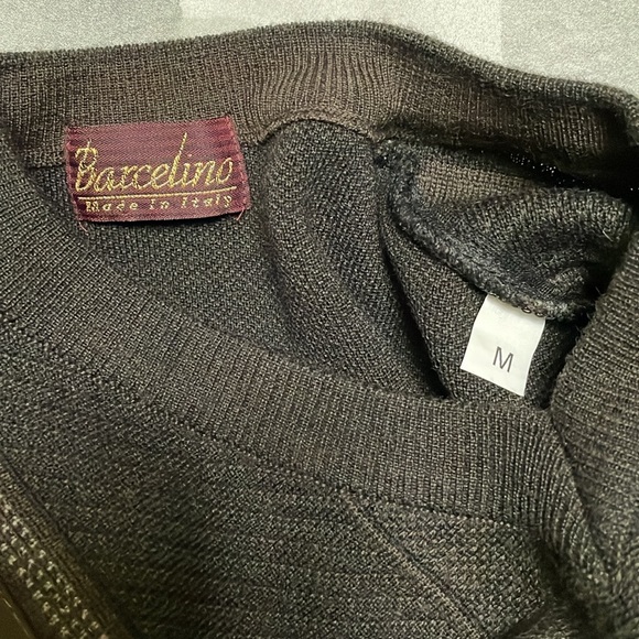 Barcelino Men’s Wool Mid Century Classic Gentlemen’s Brown Sweater Size Medium - Picture 9 of 9